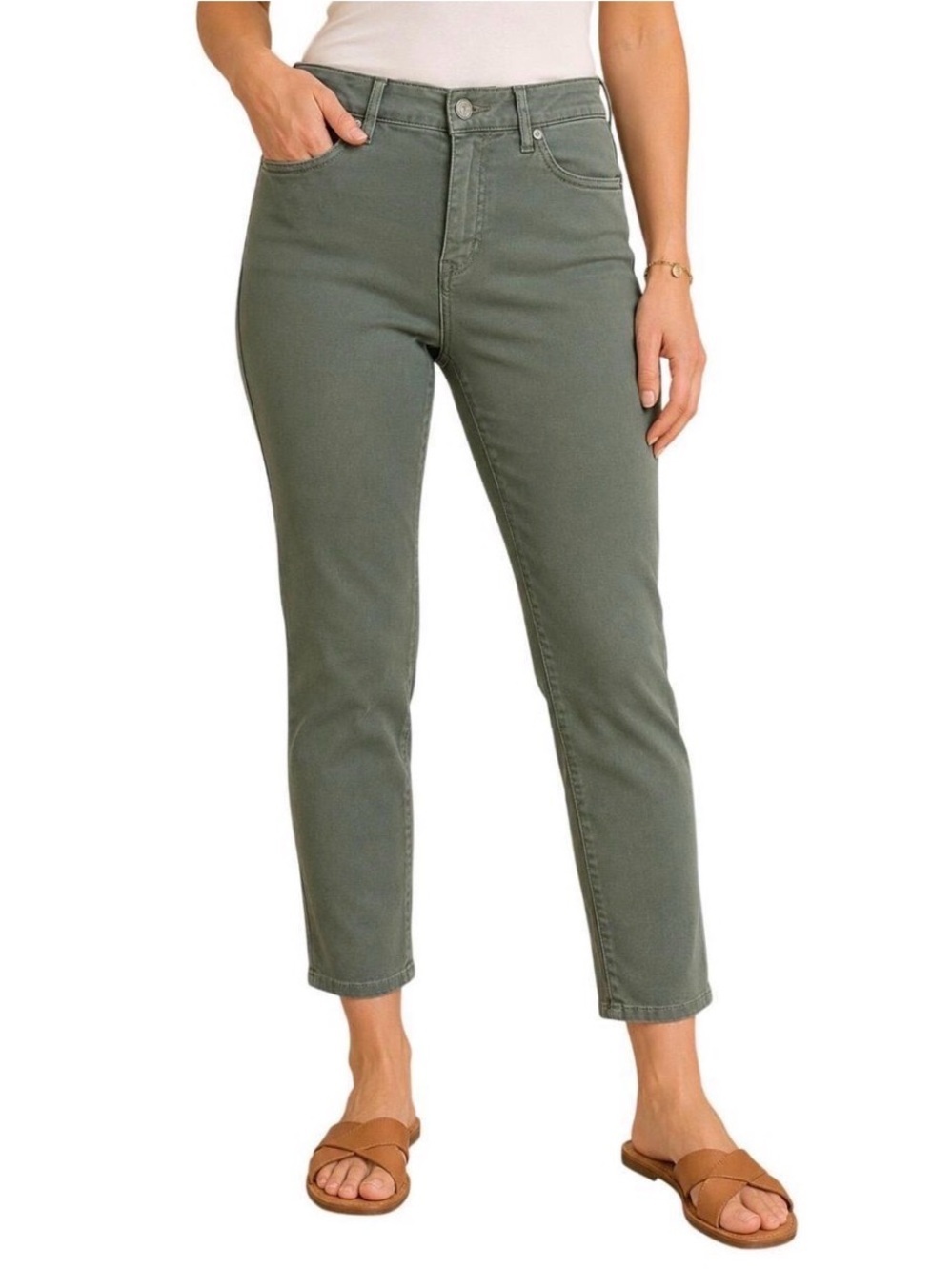 Tommy Bahama Olive Straight-Leg Jeans